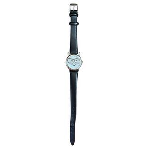 Charming Charlie Wristwatch Cat Face with Geek Glasses Black Band‎ Watch Womens